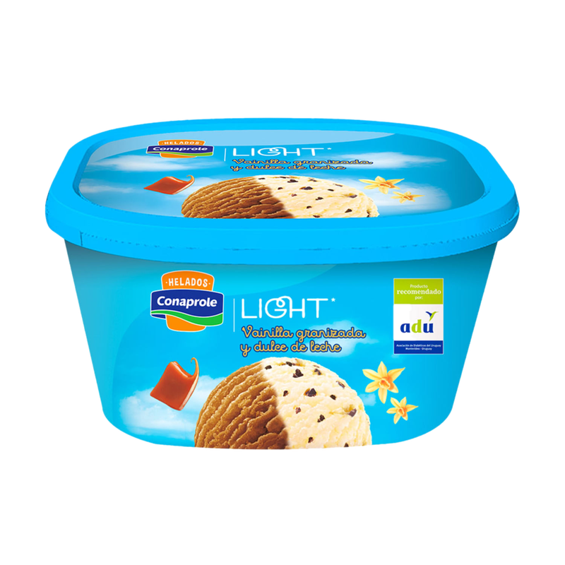 Helado Conaprole Light Mixto Dulce De Leche Y Vainilla Grani