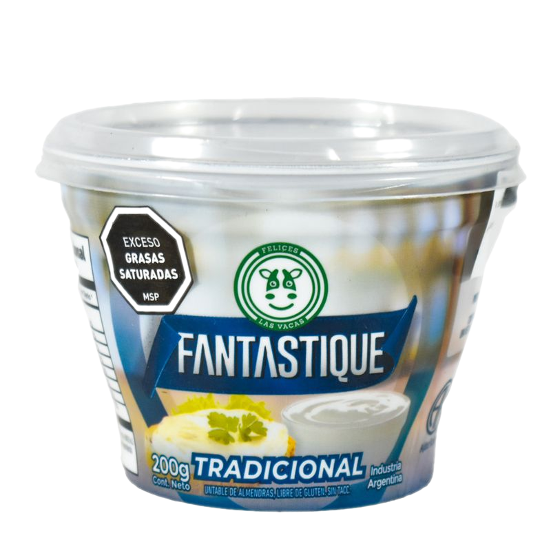 Queso Untable De Almendras Felices Las Vacas Sabor Tradicional 200 G