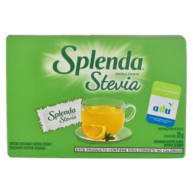 Edulcorante En Polvo Splenda Con Stevia 25 Sobres