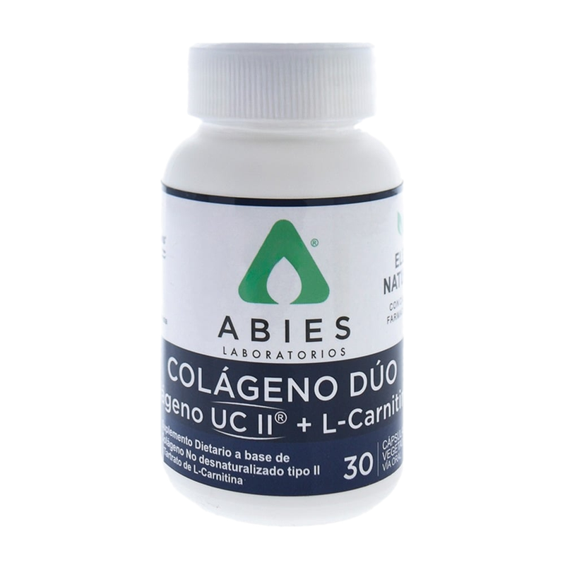 Colágeno Duo U Cii Y L- Carnitina Abies 30 Cápsulas
