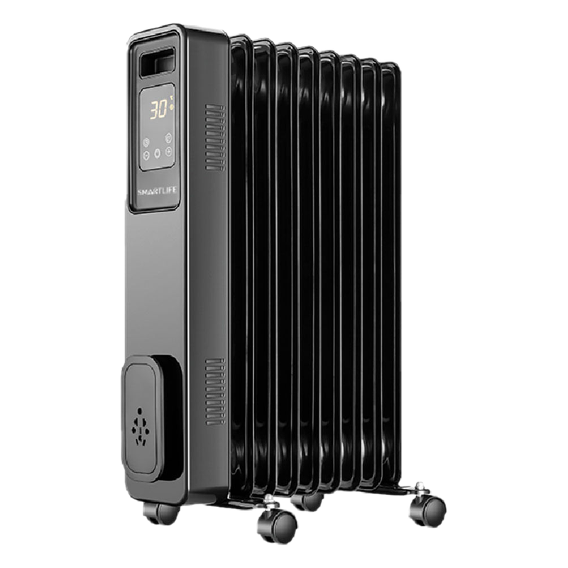Radiador Smartlife 9 Elementos Digital Negro