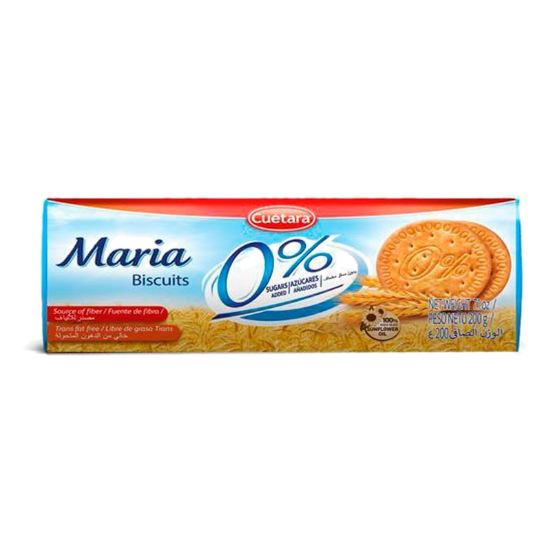 Galleta María Biscuits 0% Azúcar Cuétara 200 G