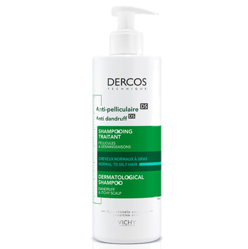 Shampoo Vichy Dercos Anticaspa Cabello Normal A Graso 390 Ml