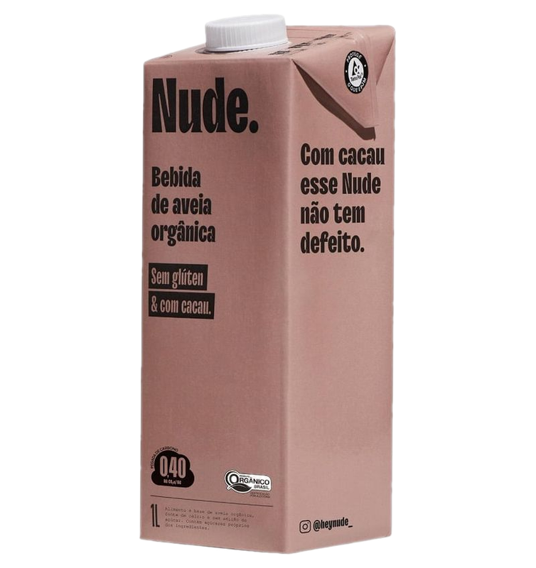Bebida Avena Cacao Nude Orgánica 1 L
