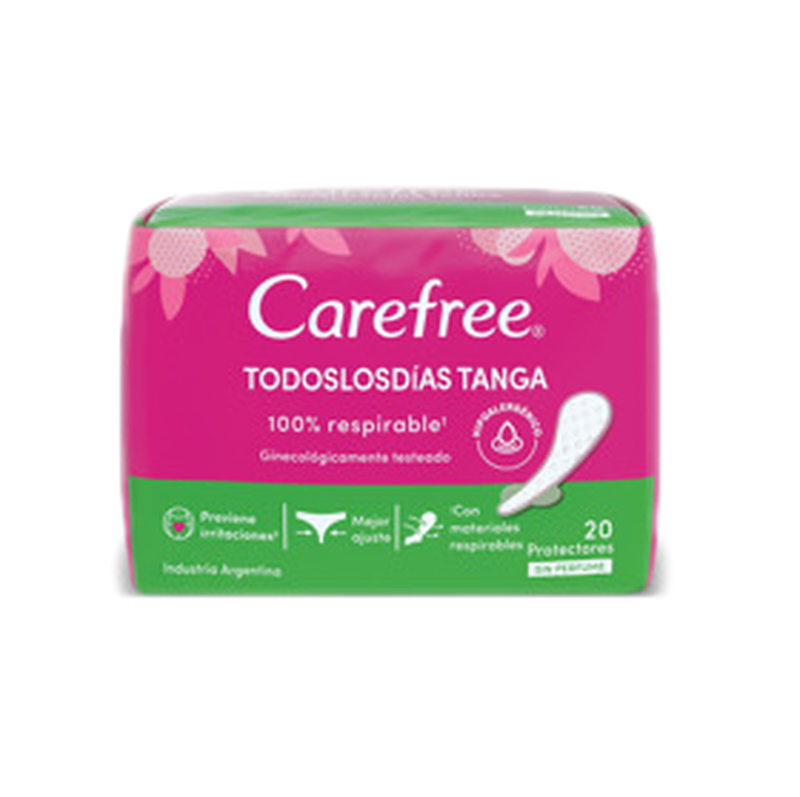 Carefree Todos Los Dias Tanga Sin Perfume [20 Unidades]