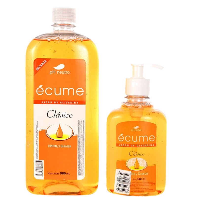 Jabón Ecume Clásico Repuesto 1 L + Válvula 340 Ml