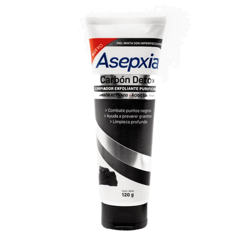 Gel Exfoliante Asepxia Con Carbón 120 G