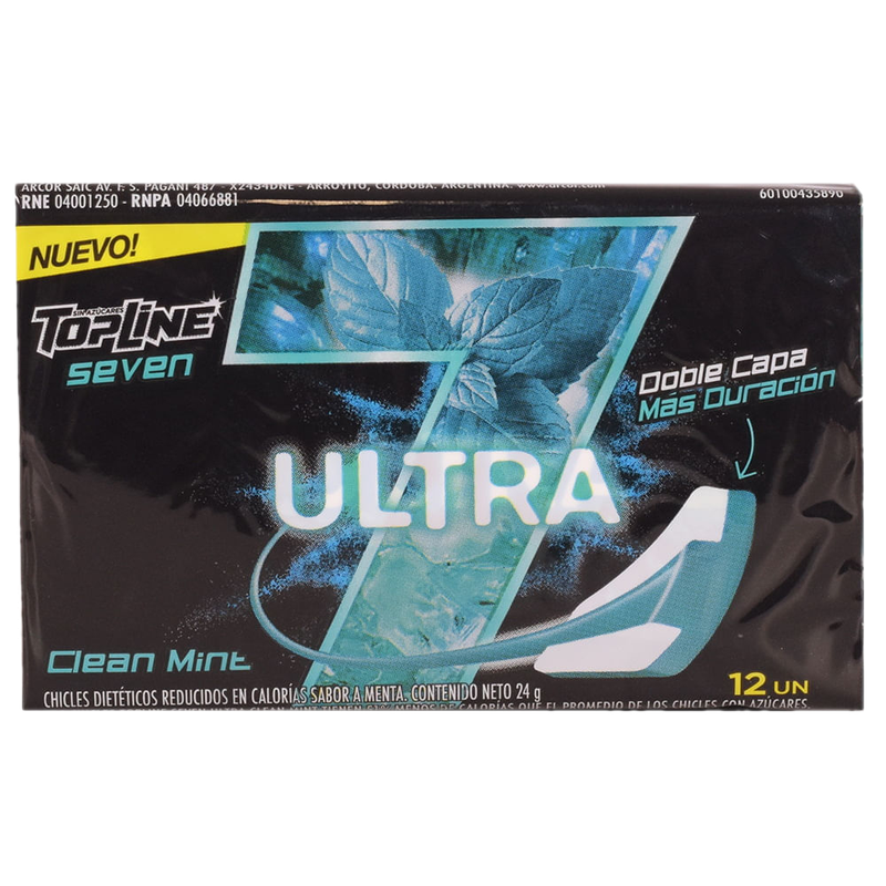 Chicle Topline 7 Ultra Clean 24 G