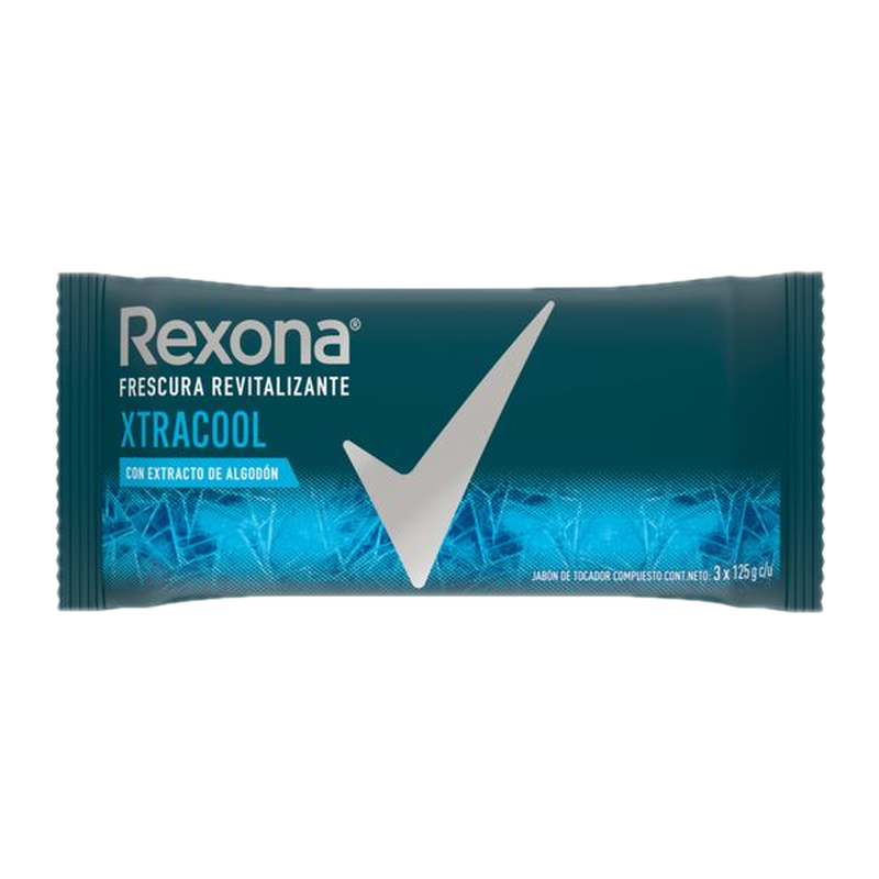 Jabon Rexona 125 G 3 Unidades Active