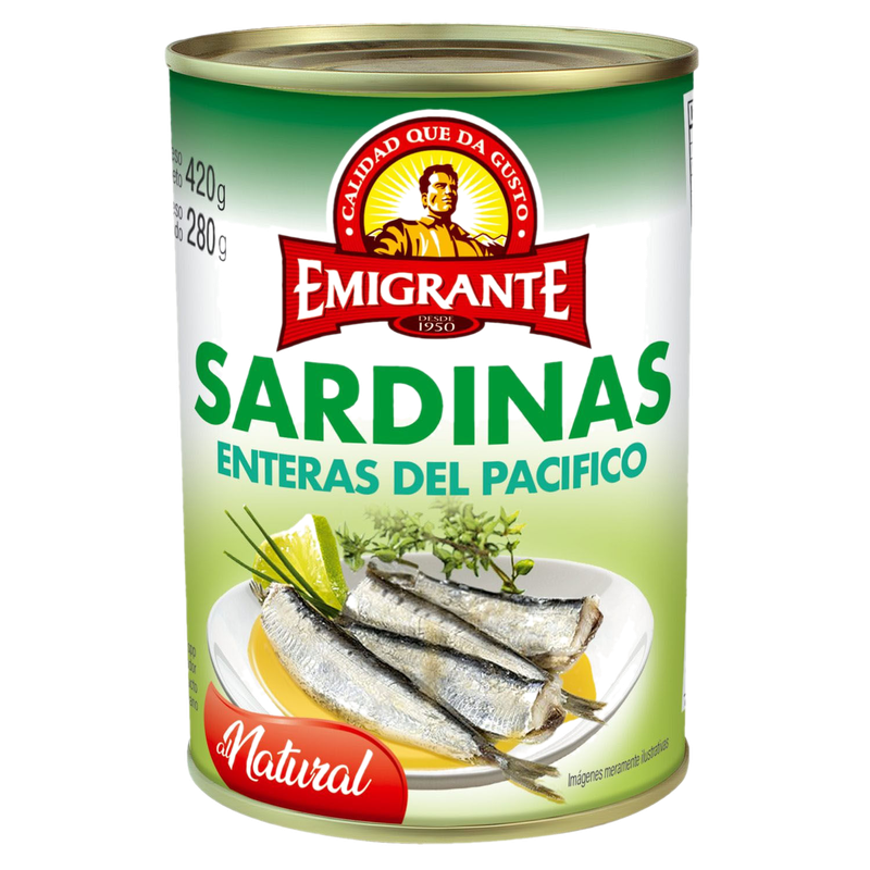 Sardina Emigrante Salada Al Agua 425 G