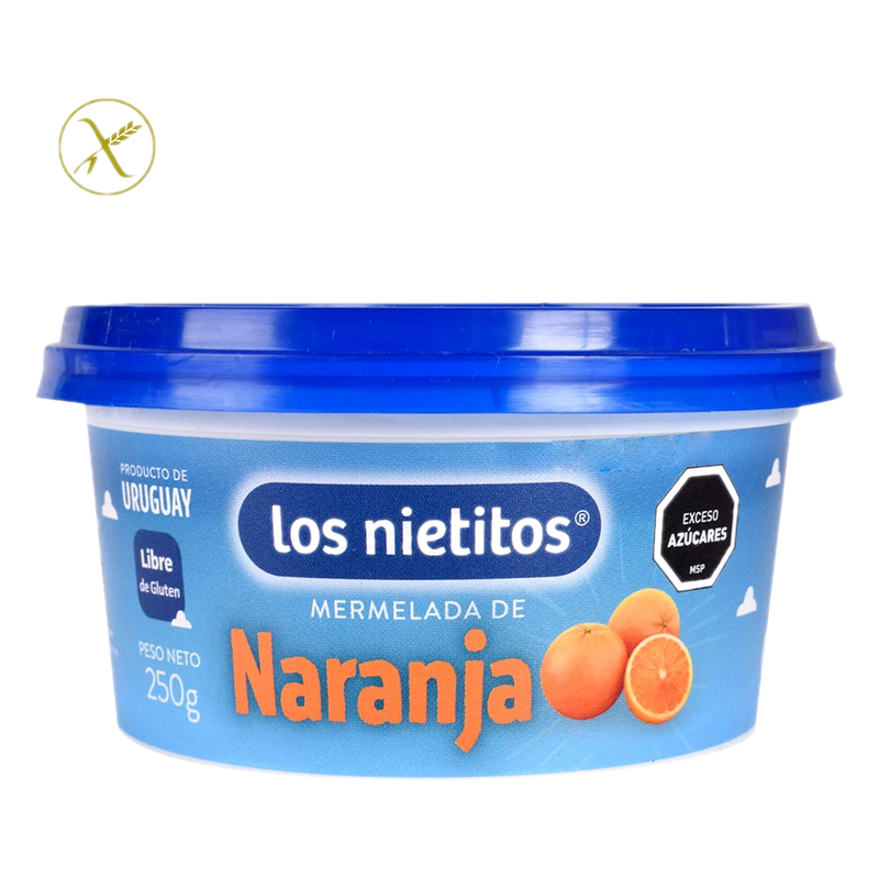 Mermelada Los Nietitos Sabor Naranja Pote 250 G