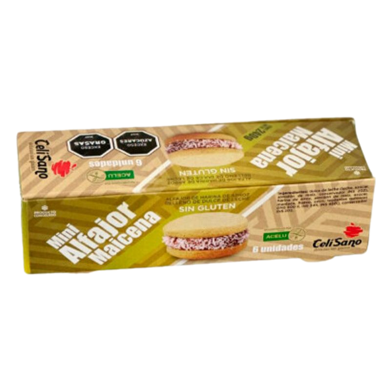 Mini Alfajores Celisano De Maicena Sin Gluten 6 Unidades