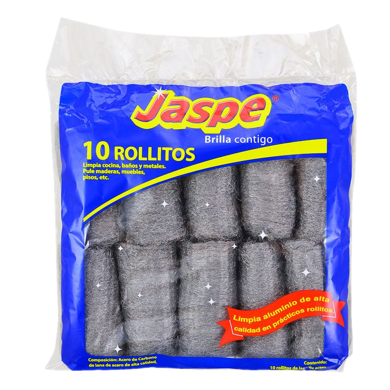 Esponja De Aluminio Jaspe 10 Rollitos