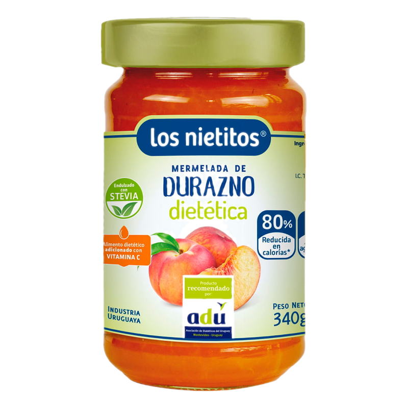 Mermelada Dietética Los Nietitos Sabor Durazno 340 G