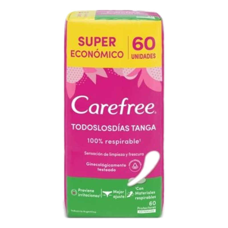 Carefree Todos Los Dias Tanga Sin Perfume [60 Unidades]