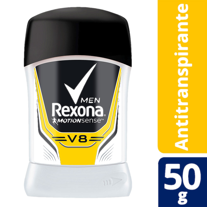 Desodorante Antitranspirante Rexona Men V8 Barra 50 G