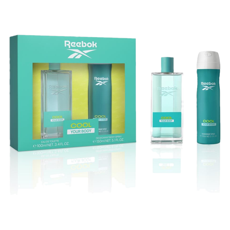 Set Perfume Reebok Cool Your Body Set Edt 100 Ml + Body Spray 150 Ml