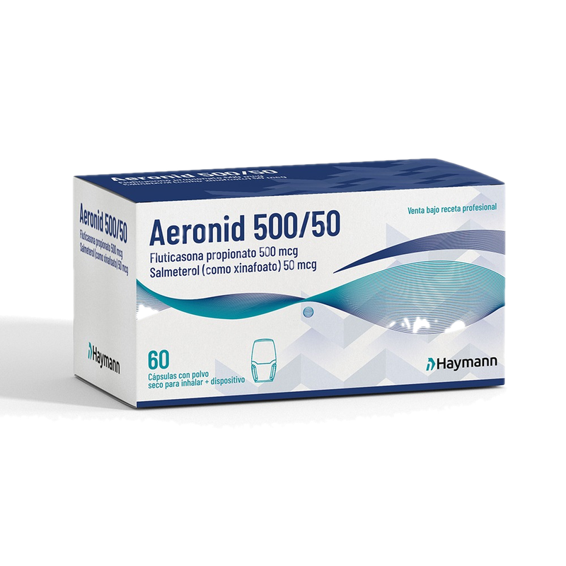 Aeronid 500 Mcg/50 Mcg 60 Capsulas Con Polvo Seco