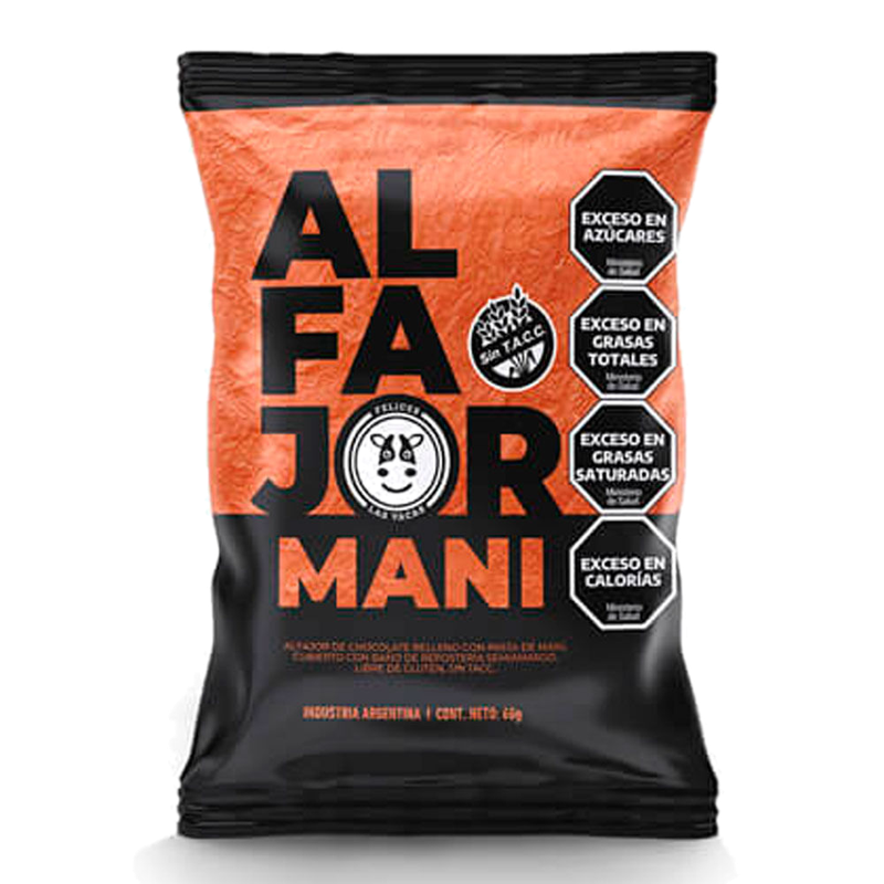 Alfajor Mani Felices Las Vacas 60 G