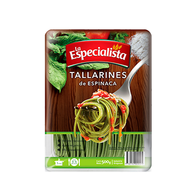 Tallarines La Especialista Espinaca 500 G