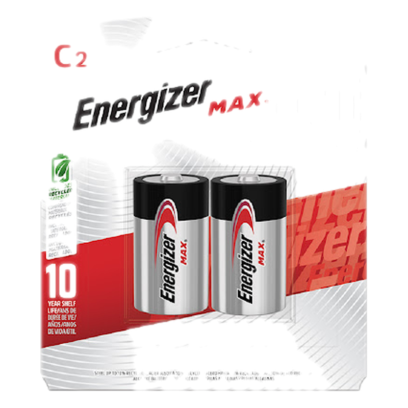 Pilas C Alcalinas Energizer Max 2 Unidades