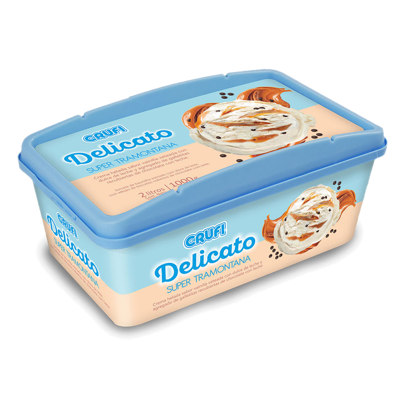 Helado Crufi Delicatto Crema Tramontana 2 L