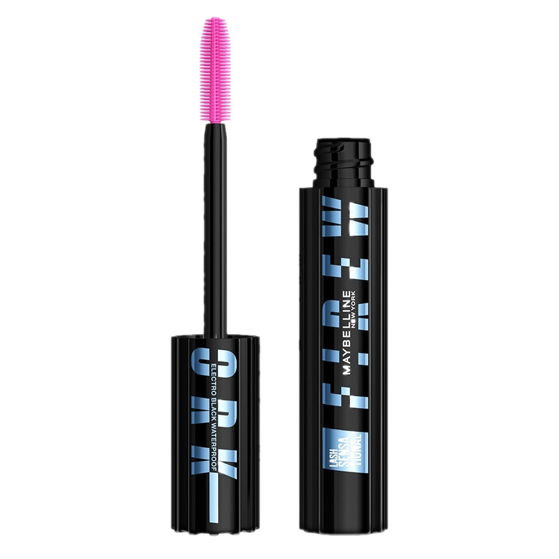 Máscara De Pestañas Maybelline Firework Electroblack Waterproof