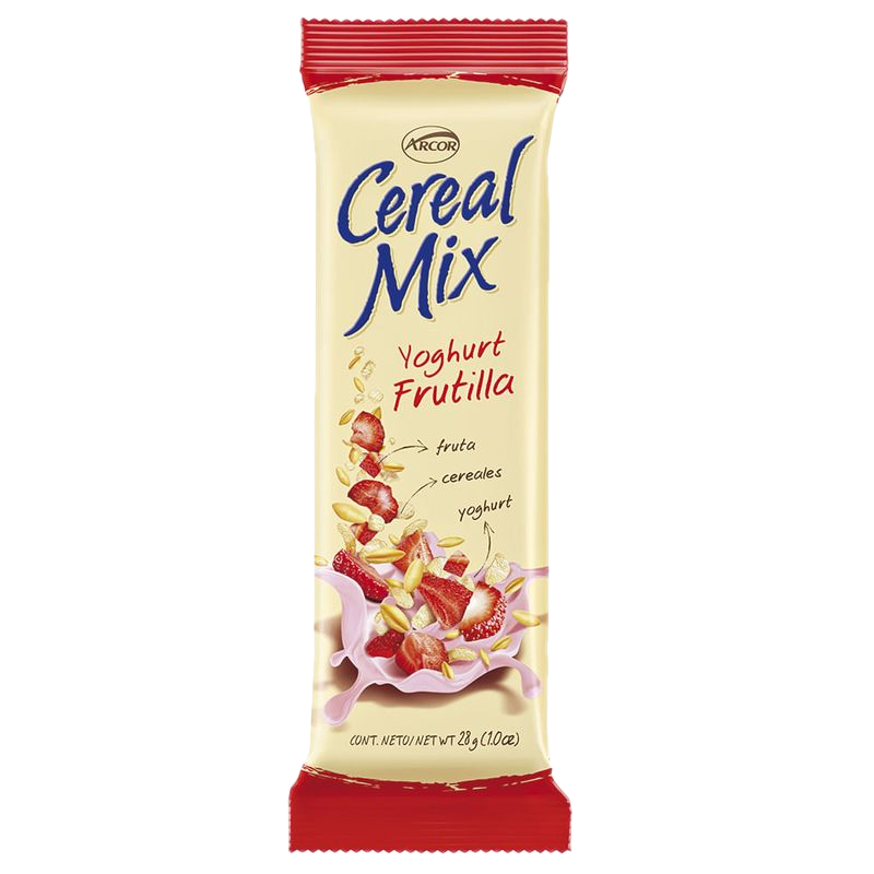 Barrita Cereal Arcor Yogur De Frutilla 28 G