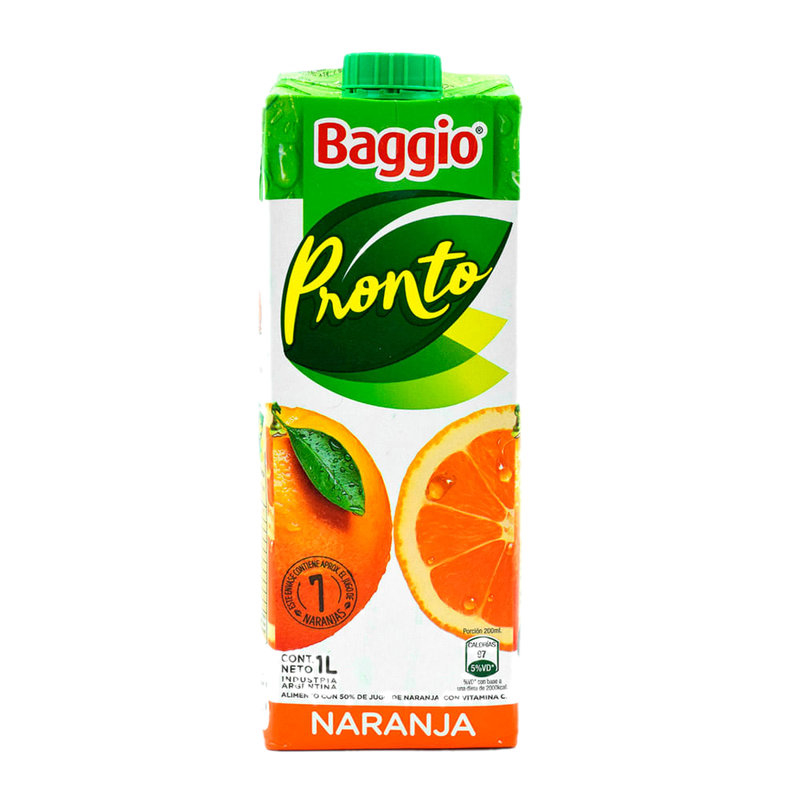 Jugo Naranja Pronto Bag Tetra 1 L