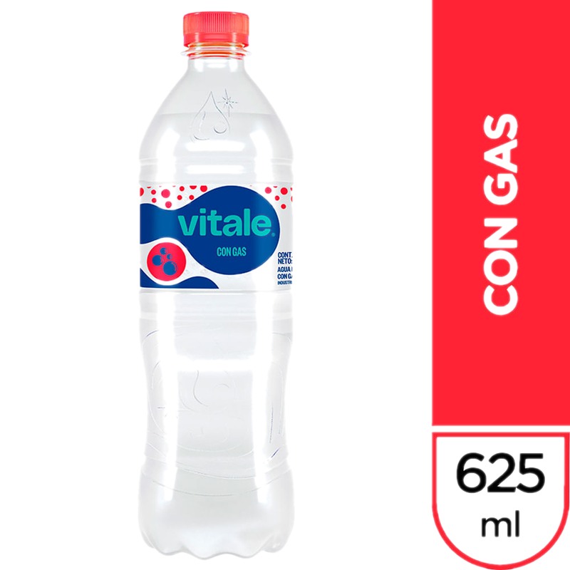 Agua Vitale Con Gas 625 Ml
