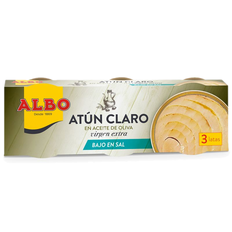 Atún Claro Albo Bajo En Sal 3 Unidades