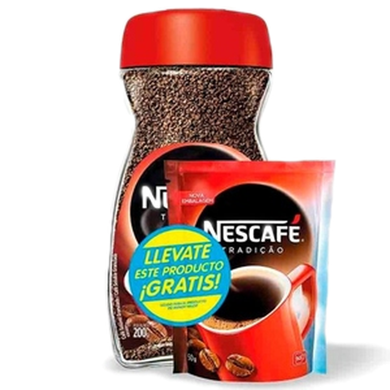 Cafe Soluble Nescafe 200 G +recarga