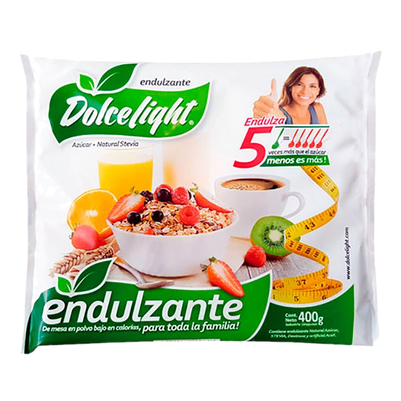 Endulzante Dolcelight Azúcar + Stevia 400 G