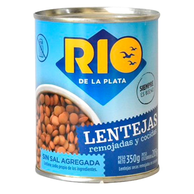 Lentejas Sin Sal Rio De La Plata 350 G