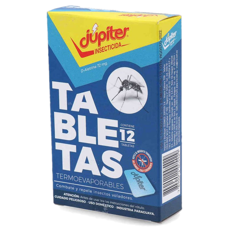 Tableta Insecticida Júpiter 12 Unidades