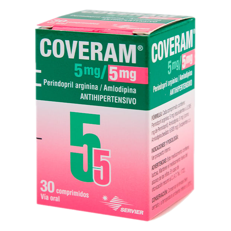 Coveram 5/5 Mg X 30 Comprimidos