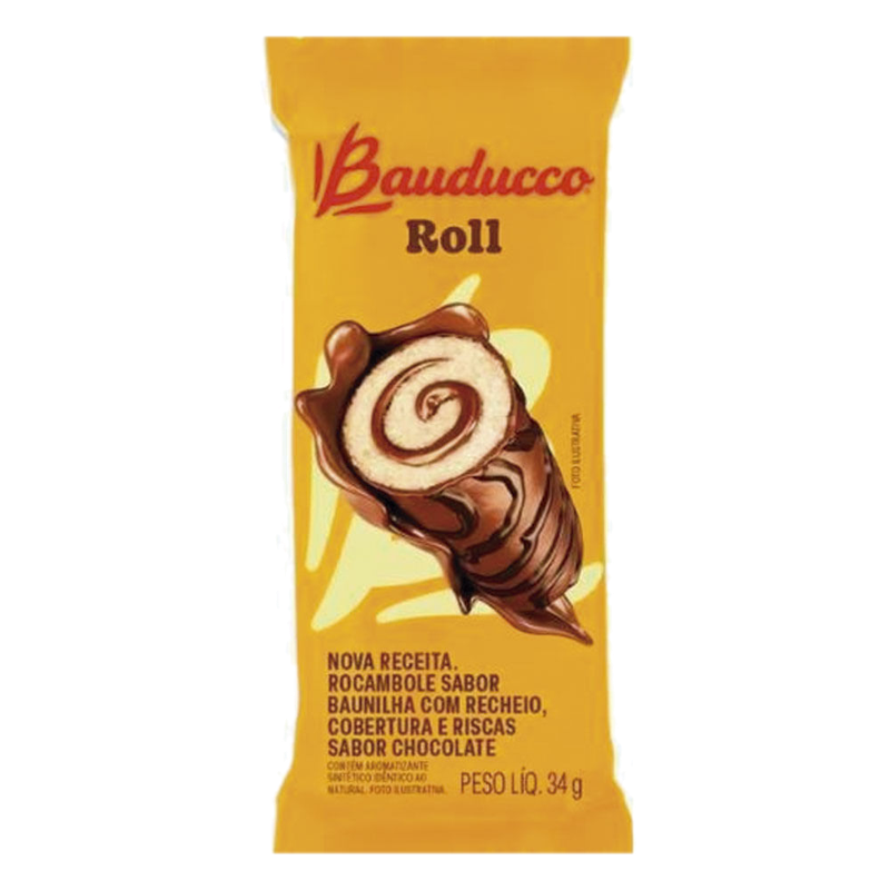 Roll Chocolate Bauducco 34 G