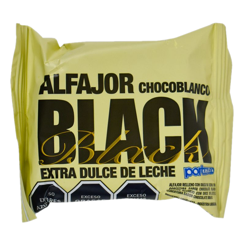 Alfajor Black Portezuelo Extra Blanco 60 G