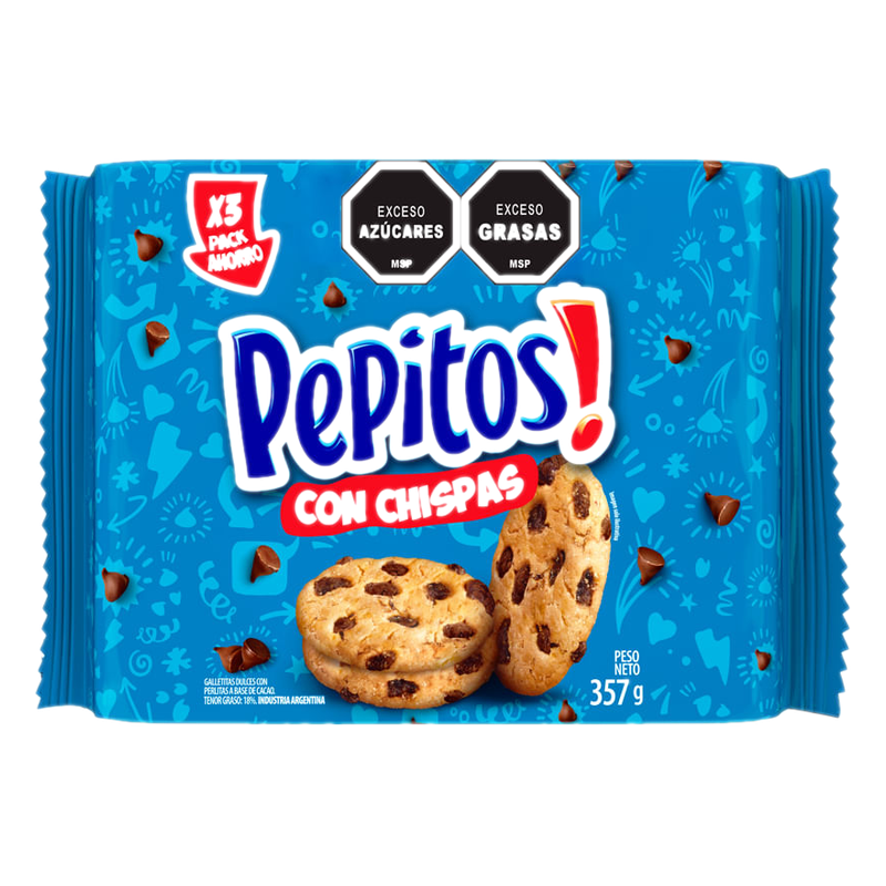 Galletas Pepitos Tripack 357 G