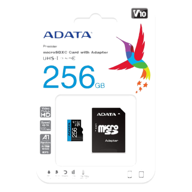Micro Sdxc Ausdx Adata 256 Gb Uicl10a1ra1
