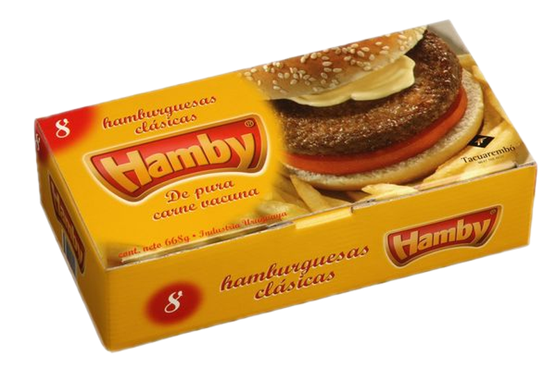 Hamburguesas Hamby Parrillera 10 Unidades 835 G