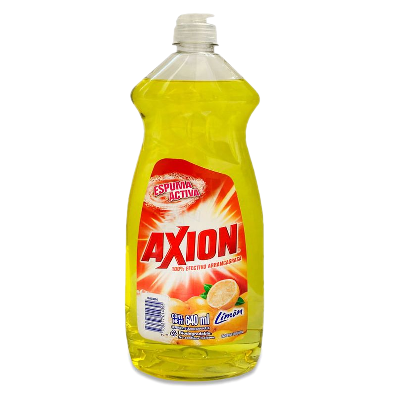 Detergente Axion Limón 640 Ml