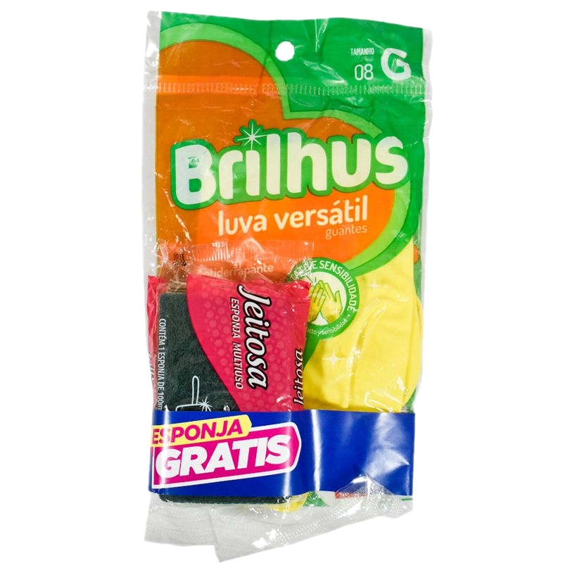 Guantes Brilhus Talle G + Esponja
