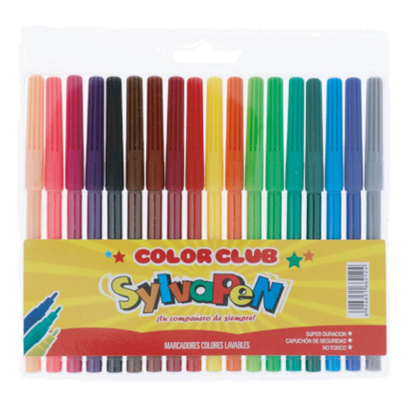 Marcador Fino Sylvapen 18 Unidades