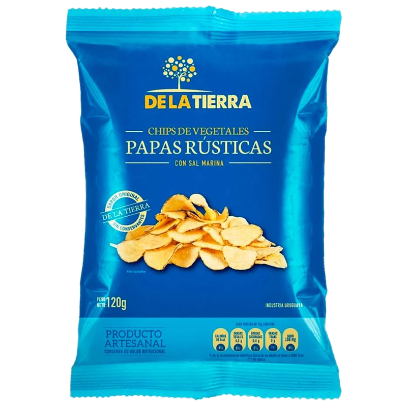 Papas Rústicas De La Tierra Con Sal Marina 120 G