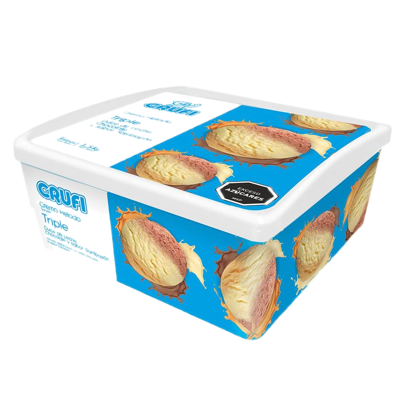 Helado Crufi Triple Sambayón 3 L
