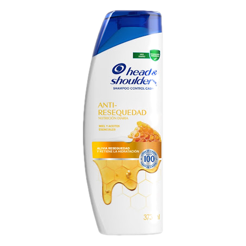 Shampoo Head & Shoulders Antiresequedad Miel 375 Ml
