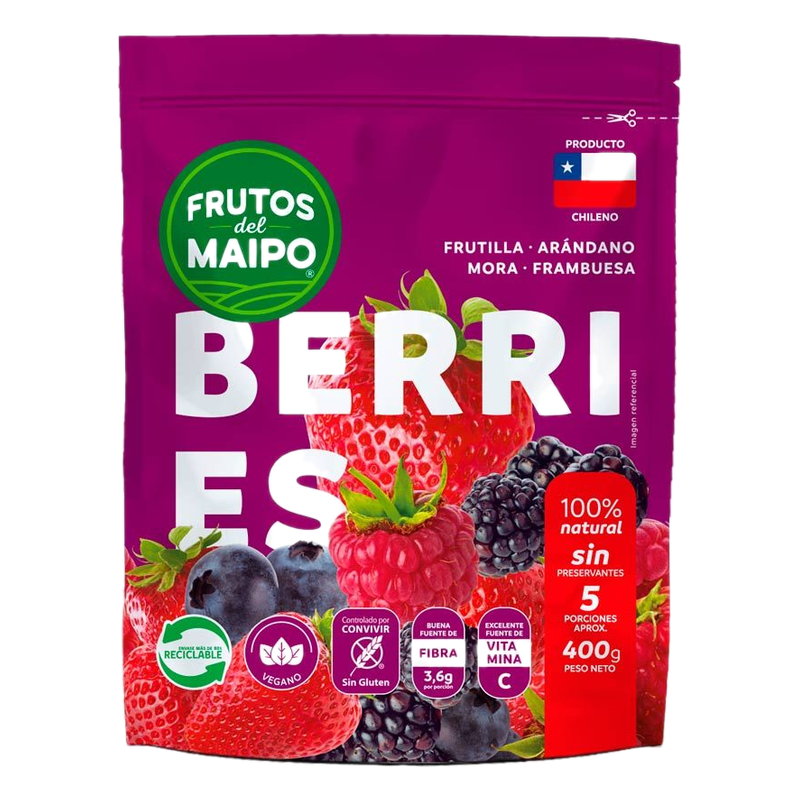 Mix Frutos Rojos Congelados Frutos Del Maipo 400 G