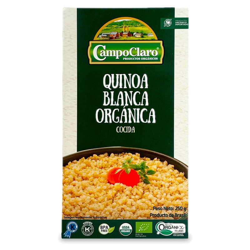 Quinoa Blanca Orgánica Cocida Campoclaro 250 G