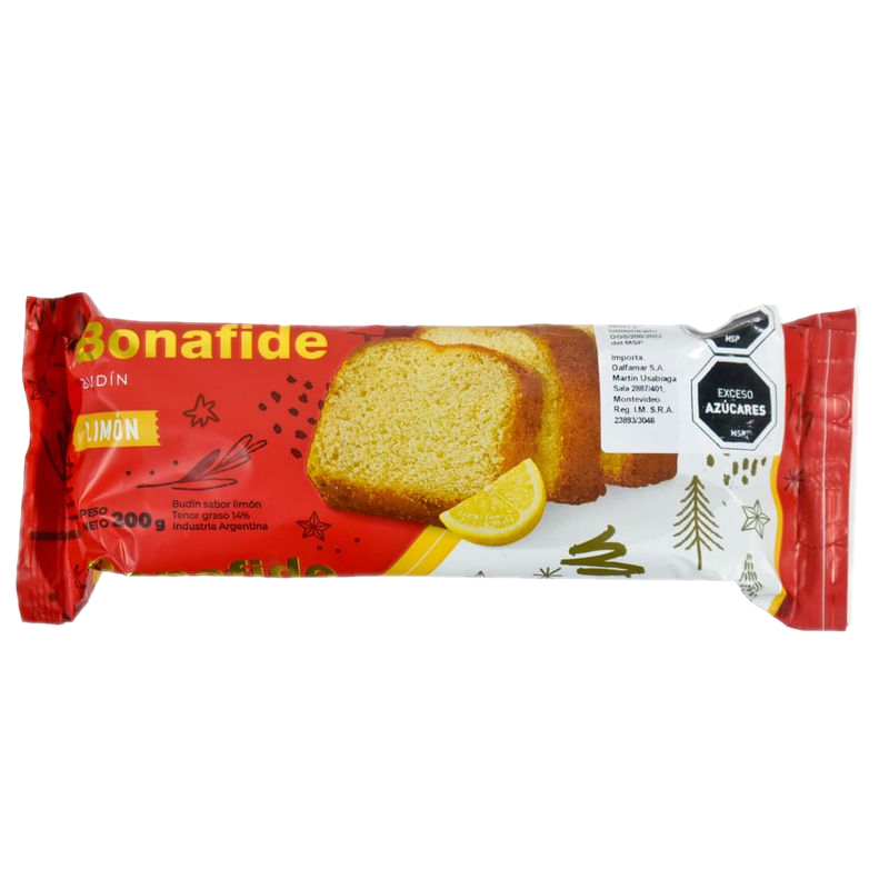 Budín Bonafide Limón 200 G